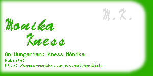 monika kness business card